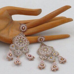 Swarovski crystal chandelier earrings